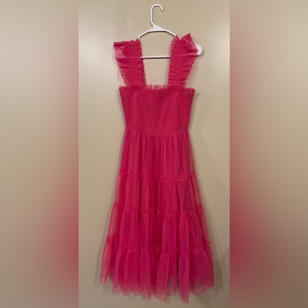 Here Now Midi Tulle Dress